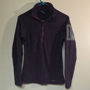 Eddie Bauer Women's Deep Purple Cowl Sweater #188